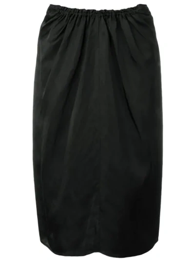 Jil Sander Ruched Pencil Skirt - 黑色 In Black
