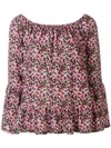 MICHAEL MICHAEL KORS FLORAL BELL-CUFF BLOUSE