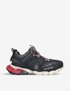 Balenciaga Track Mesh Running Sneakers In Blk/red