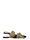 Gia Couture Eva Ballerina Flat Sandals In Black