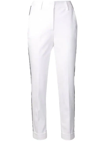 P.a.r.o.s.h Side Stripe Trousers In White