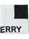 BURBERRY LOGO PRINT SCARF