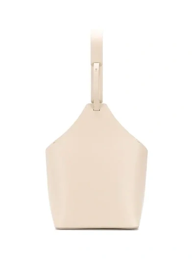 Aesther Ekme Top Handle Bucket Bag In Neutrals