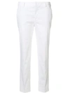 Pt01 Tailored Slim-fit Trousers In White