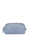 Prada Cosmetic Make Up Pouch In Blue