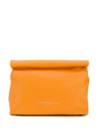 Simon Miller Lunch Bag Clutch - 黄色 In Yellow