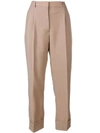 PRADA TURN-UP TAILORED TROUSERS