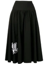 PINKO EMBROIDERED FULL SKIRT