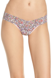 HANKY PANKY CALICO LOW RISE THONG,8C1581