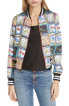 ALICE AND OLIVIA LONNIE REVERSIBLE BOMBER JACKET,CC903P57202