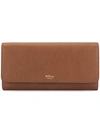 MULBERRY MULBERRY CONTINENTAL WALLET GRAIN VEG TANNED - 棕色