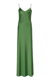 Galvan Green V-neck Slip Dress