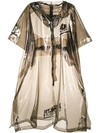 JUUN.J transparent poncho