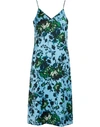 ERDEM VIVIANNE DRESS,SS19 21141FRBLS/BLUE GREEN