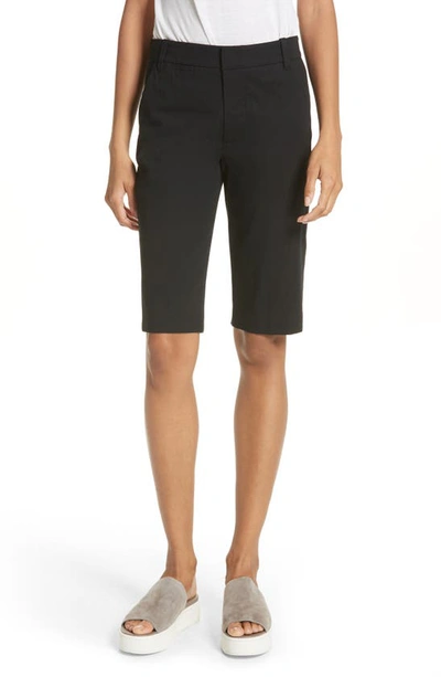 Vince Knee-length Side Pocket Chino Shorts In Black