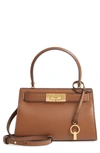 Tory Burch Mini Lee Radziwill Leather Bag In Moose