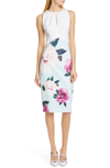 TED BAKER ANNILE MAGNIFICENT RUCHED BODY-CON DRESS,WMD-ANNILE-WH9W