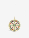 THOMAS SABO THOMAS SABO WOMEN'S MULTI-COLOURED PARADISE COLOURS 18CT YELLOW GOLD-PLATED GEMSTONE PENDANT,21763761