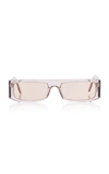 Andy Wolf Hume Sun Square-frame Acetate Sunglasses In Transparent