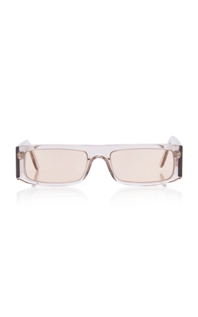 Andy Wolf Hume Sun Square-frame Acetate Sunglasses In Transparent