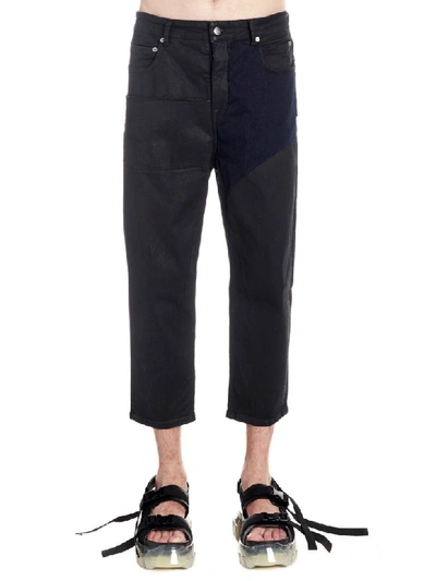 Rick Owens Babel Cropped Trousers In Black