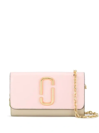 Marc Jacobs Snapshot Chain Wallet In 698 Blush Multi