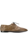 DOLCE & GABBANA WOVEN DERBY SHOES
