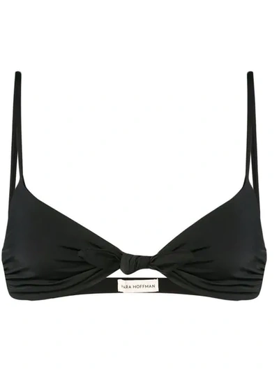 Mara Hoffman Carla Knotted Bikini Top In Black