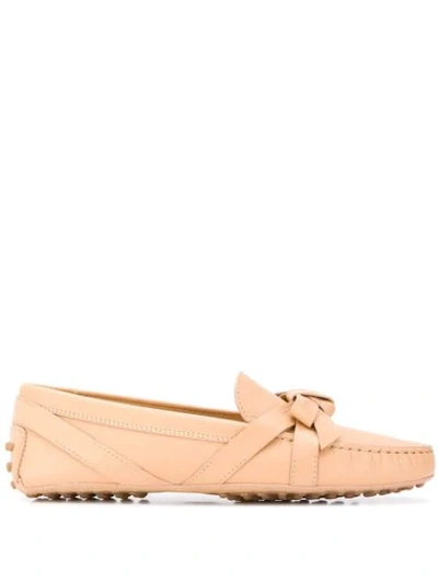 Tod's Gommino Driving Loafers In Neutrals