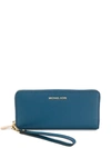 Michael Michael Kors 'jet Set Travel' Continental Wallet In Blue