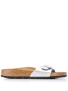Birkenstock Madrid Birko-flor Sandal In Silver