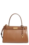 Tory Burch Small Lee Radziwill Leather Bag In Moose