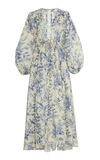 ZIMMERMANN Verity Printed Silk Midi Dress,714156