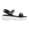 PRADA Black Cloudbust Velcro Sandal