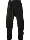 ATTACHMENT DROPPED CROTCH TRACK PANTS