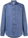 KENZO BUTTON DOWN LOGO EMBROIDERED SHIRT