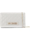 LOVE MOSCHINO LOVE MOSCHINO QUILTED CROSSBODY BAG - 灰色