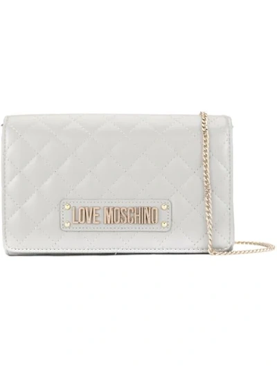 Love Moschino Quilted Crossbody Bag - 灰色 In Grey