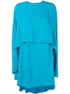 SARA BATTAGLIA CAPE DRESS