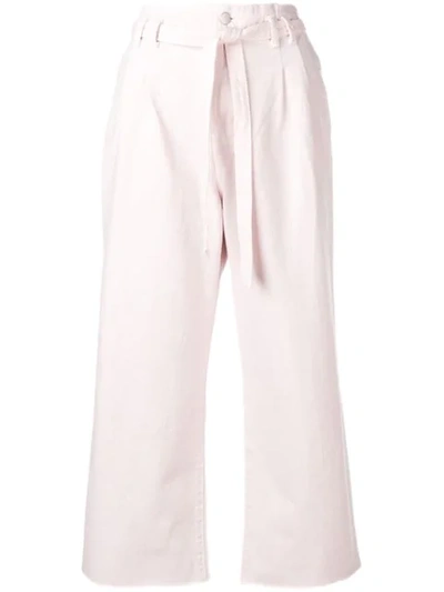 J Brand Belted Wide-leg Jeans - 粉色 In Pink