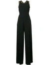 RALPH LAUREN SHARMIN GABARDINE WIDE-LEG JUMPSUIT