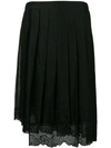 N°21 LACE TRIM PLEATED SKIRT