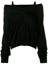 MAISON MARGIELA OFF SHOULDER JUMPER