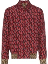 FENDI FF PRINT ZIP-UP SHIRT JACKET