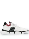 Moncler Bubble Sole Mesh Sneakers In White