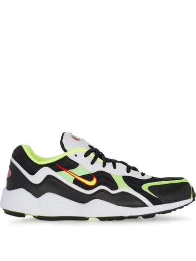 Nike Air Zoom Alpha Mesh And Leather Sneakers In Black