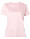 MONCLER MONCLER ROUND NECK T-SHIRT - 粉色