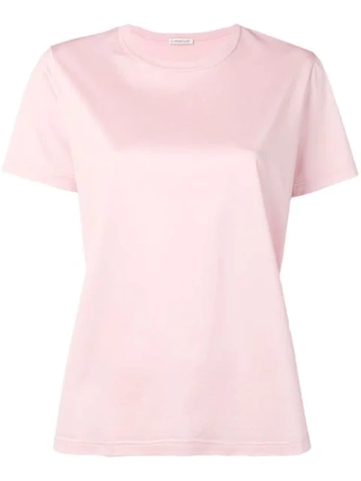 Moncler Round Neck T-shirt - 粉色 In Pink