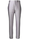 TOM FORD TOM FORD HIGH RISE STRAIGHT TROUSERS - 灰色