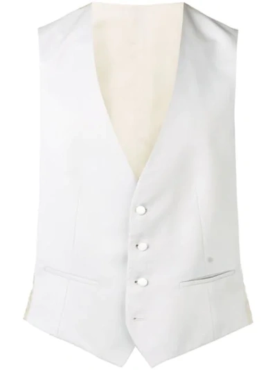 Z Zegna Buttoned Waistcoat In Grey